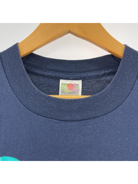 FRUIT OF THE LOOM/OLD/アニマルプリントTee/XL/NVY