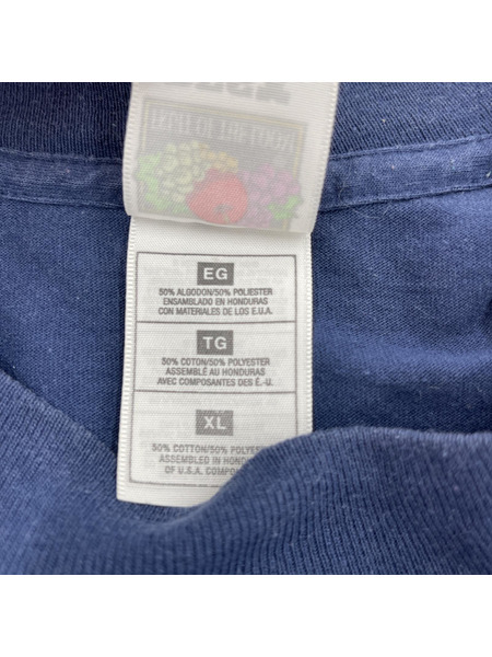 FRUIT OF THE LOOM/OLD/アニマルプリントTee/XL/NVY