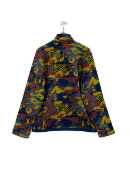 THE NORTH FACE スウェット・トレーナー 総柄ハーフスナップ (S) マルチカラー