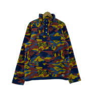 THE NORTH FACE スウェット・トレーナー 総柄ハーフスナップ (S) マルチカラー