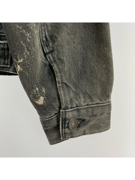 Levi's デニムジャケット 80s/70707/ブラック/裏ネル/USA製