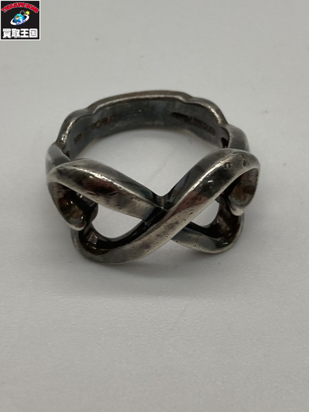 TIFFANY&Co ティファニー ダブルラビングハートリング 12号 シルバー