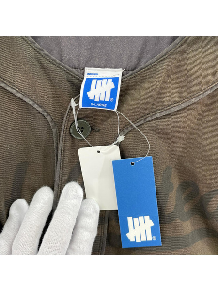 UNDEFEATED 半袖シャツ ベースボールシャツ XL