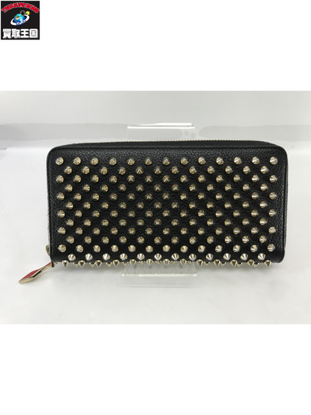  Christian Louboutin 長財布 パネトーネー　スパックスタッズ　黒