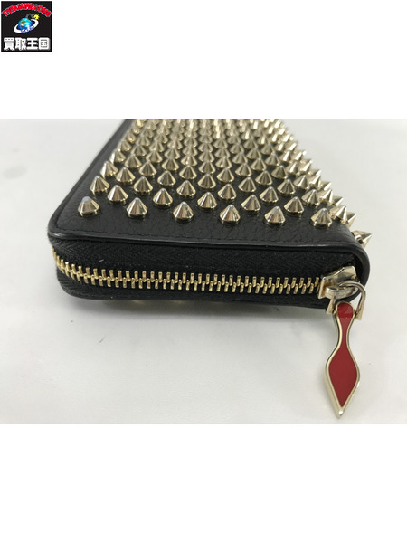  Christian Louboutin 長財布 パネトーネー　スパックスタッズ　黒