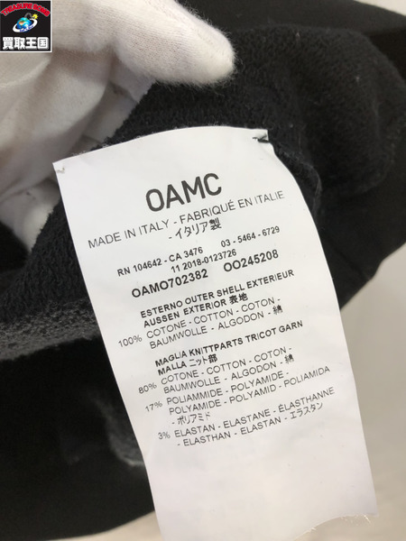 OAMC ロゴ バックペイント スウェット M/黒/ブラック/オーエーエムシー/メンズ/トップス/カットソー[値下]