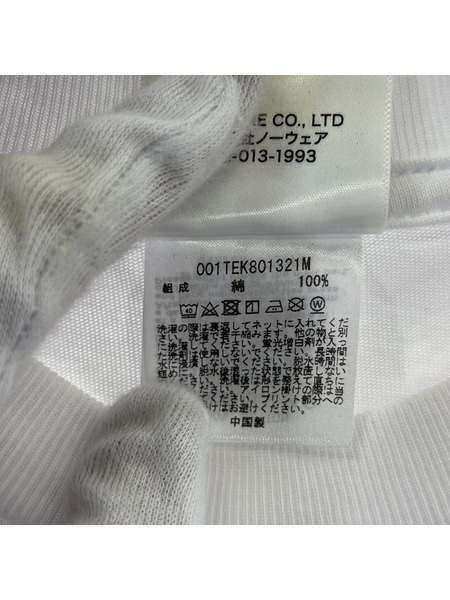 A BATHING APE LINE CAMO APE HEAD RELAXED FIT TEE 白 (M)[値下]