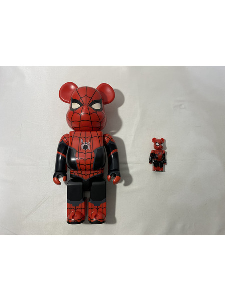 18.BE＠RBRICK SPIDER-MAN UPGRADED SUIT 100%&400%