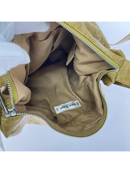 ショルダーバッグ TINA:JOJUN ダブルバックル 黄