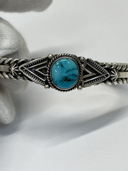 ナバホ Donovan Cadman ターコイズ ツイストバングル