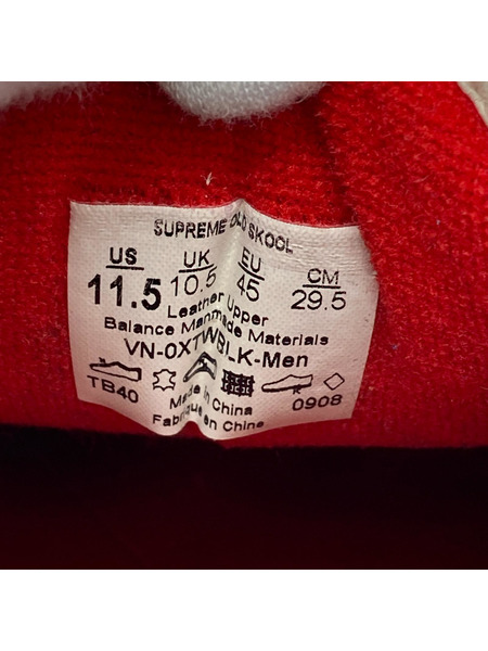 VANS スニーカー SUPREME OLDSCOOL マイクロチェック(29.5)[値下]