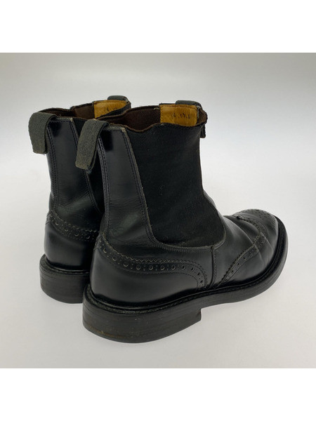 Tricker's ブーツ tricker's ウィングチップサイドゴアブーツ 黒