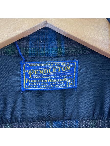 PENDLETON 長袖シャツ チェックシャツ 青