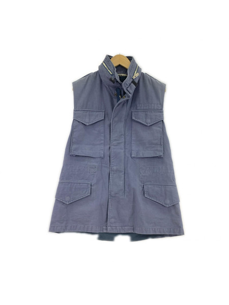 GOLDEN GOOSE ソノ他 ミリタリーベスト 紺 (XS)