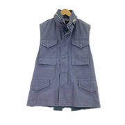 GOLDEN GOOSE ソノ他 ミリタリーベスト 紺 (XS)