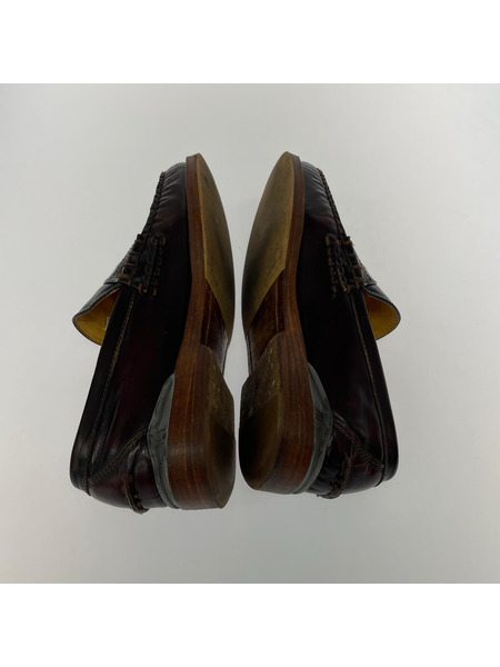 VISVIM シューズ FABRO CG-FOLK コインローファー ブラウン