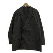 Scye Shetland Wool Tweed D．B．Short Coat Jacket 38 ブラウン