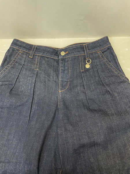 GUCCI 2タック デニムハーフパンツ 40 インディゴ 277978 XZ619