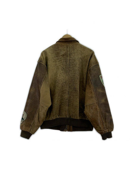 AVIREX レザージャケット A-2ジャケット (L) 茶