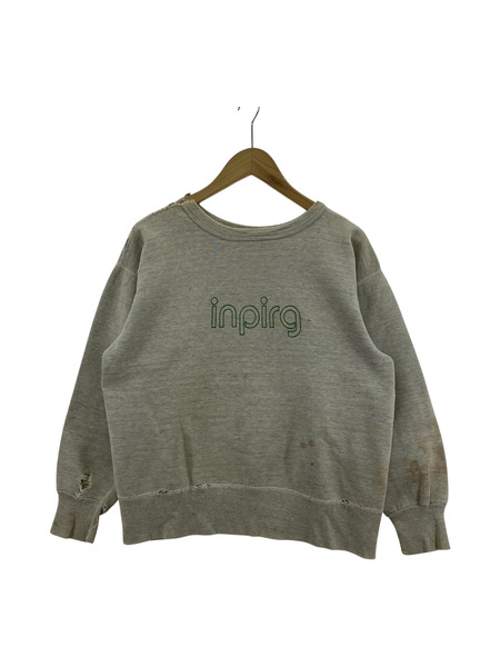 VINTAGE 50s inpirg print sweat[値下]