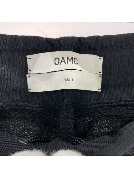 OAMC パンツ ドローコード リブライン ジョガーパンツ S 黒