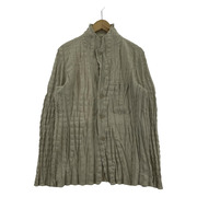 ISSEY MIYAKE ジャケット 17ss プリーツスタンドカラージャケット 2 グレー