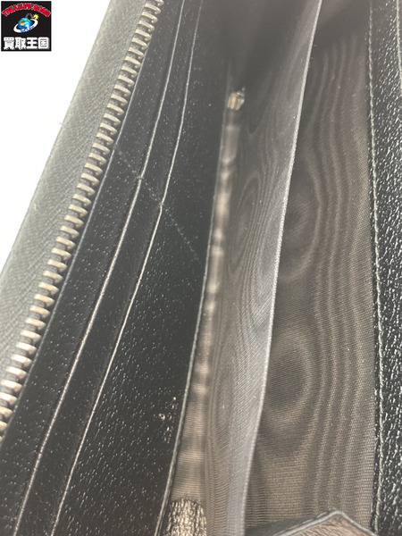 GUCCI グッチ 307980 GGキャンバス ラウンドファスナー ロングウォレット 長財布 ブラック