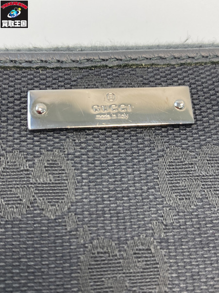 GUCCI グッチ 307980 GGキャンバス ラウンドファスナー ロングウォレット 長財布 ブラック