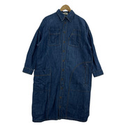 ZUCCa 長袖シャツ ZU-01 コットンリネンデニムシャツワンピ sizeM