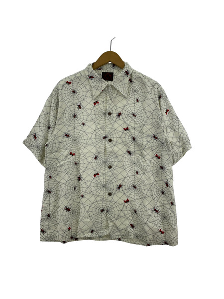 EVISU 半袖シャツ 90s Spider Rayon Open Coller Shirts 40