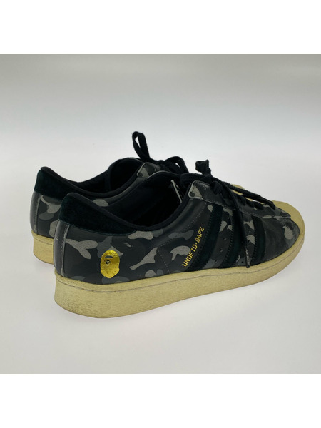 adidas スニーカー UNDEFEATED A BATHING APE SUPER STAR 80V S74774[値下]