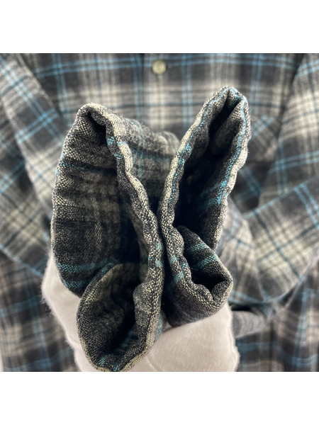 PENDLETON 長袖シャツ チェックシャツ グレー 青