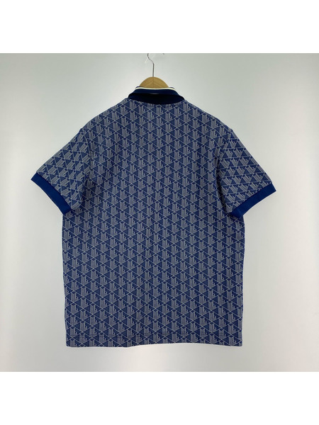LACOSTE ポロシャツ S/Sポロシャツ ジャガード ネイビー (L) DH1417