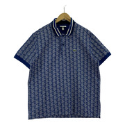 LACOSTE ポロシャツ S/Sポロシャツ ジャガード ネイビー (L) DH1417