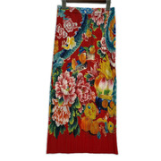 PLEATS PLEASE ロングスカート ドラゴン 鳳凰 (3)