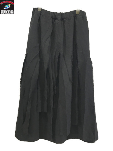 BLACK COMME des GARCONS ひざ丈スカート AD2019 ポリウールスカート XS