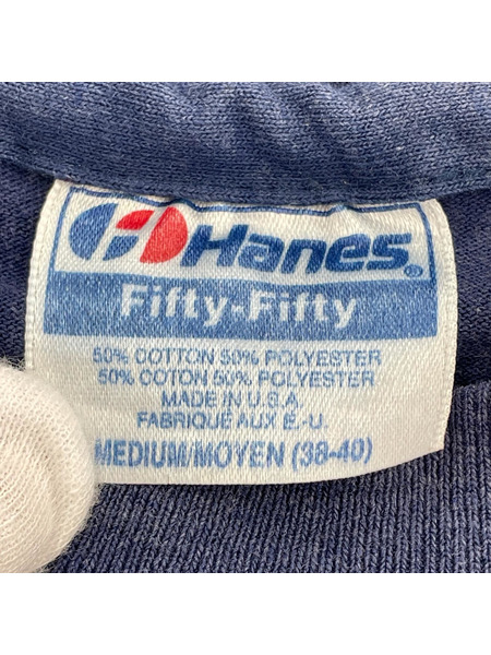 半袖Tシャツ・カットソー 80s Hanes TAVERN DAY ネイビー (M)