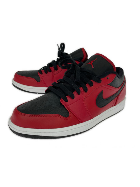 NIKE スニーカー AIR JORDAN 1 LOW 黒 赤 28.5cm
