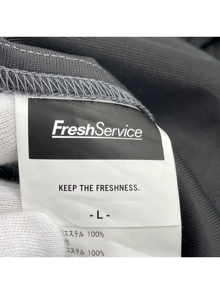 FreshService COOLFIBER TWO TUCK EASY PANTS L グレー
