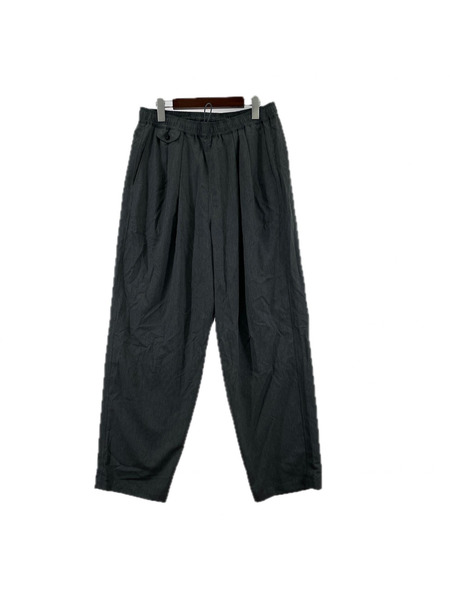 FreshService COOLFIBER TWO TUCK EASY PANTS L グレー