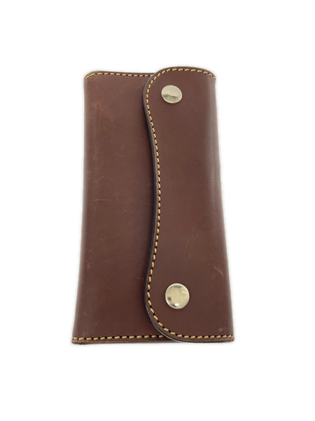 SAAD 長財布 レザー ブラウン