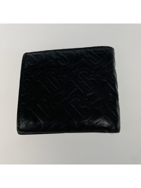 BURBERRY コンパクトウォレット 二ツ折リ モノグラム レザー[値下]