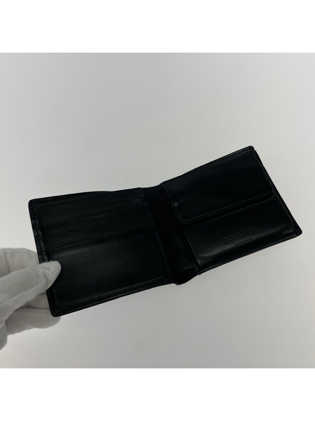 BURBERRY コンパクトウォレット 二ツ折リ モノグラム レザー[値下]