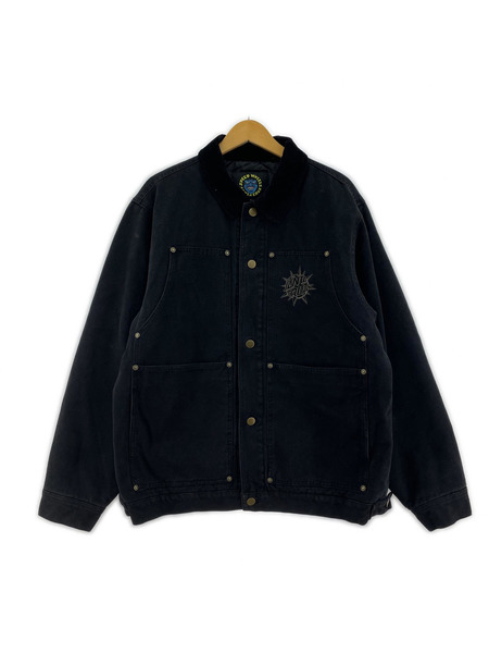 SANTA CRUZ ジャケット 裏キルティング ブラックデニム ワークジャケット(L)[値下]
