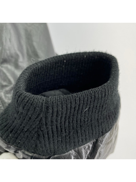 . ジャケット CABADA SPORTSWEAR 袖レザー ウールスタジャン 黒 (XL)