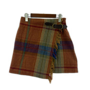 POLO RALPH LAUREN ミニスカート チェックラップスカート 0