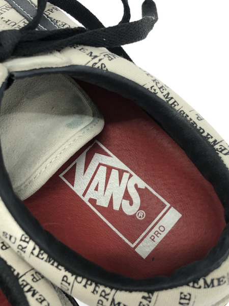 VANS Supreme × Vans Old Skool OFF WHITE 27cm[値下]