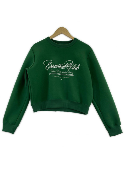 ソノ他 ESSENTIAL DOUBLE STANDARD GREEN プルオーバー