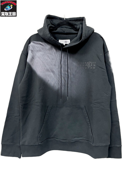 MM6 25AW REFLECTOR HOODIE M 黒