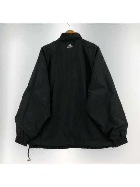 adidas PO ナイロン ハーフジップジャケット ブラック